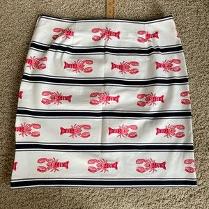 Talbots Lobster Skirt with side invisible zipper - Size 8.